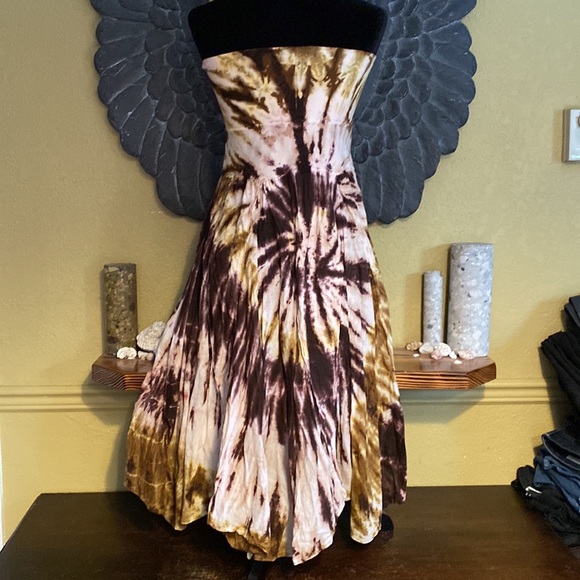 Solitaire Tie Dye Flowy Dress/Skirt - Picture 5 of 8